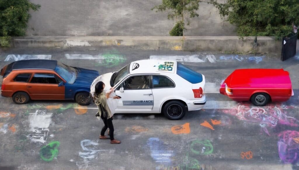 Chart showing factors affecting car insurance rates including driving record, location, and vehicle type, book cover, bold shapes, hard edges, street art, trending on artstation, by Leesha Hannigan, Ross Tran, Thierry Doizon, Kai Carpenter, Ignacio Fernández Ríos